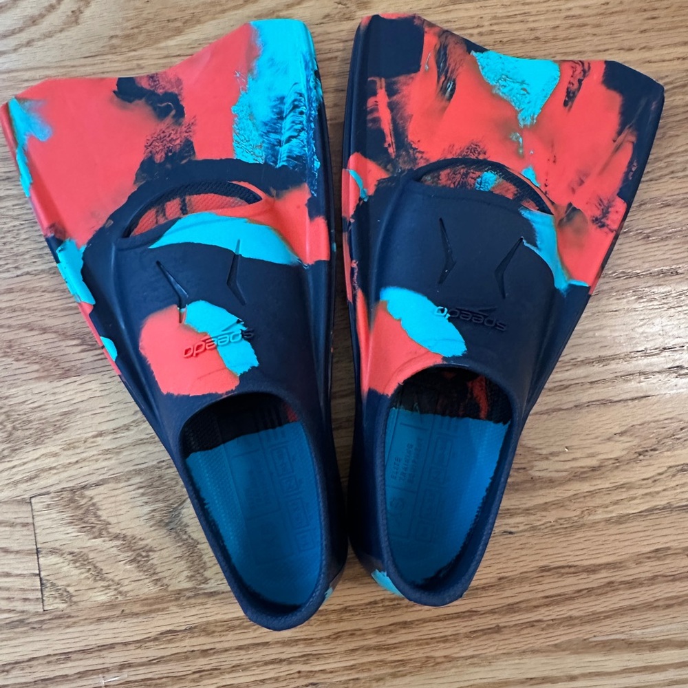 NWT Speedo Short Blade Fin Orange XS